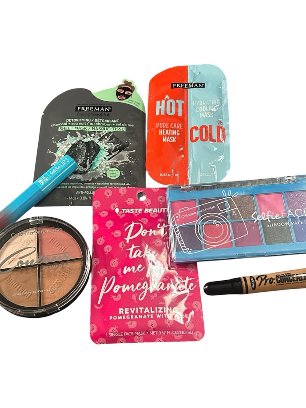 Hot & Cold Hydrating Mask + Assorted Beauty Set - Pink/Blue/Black